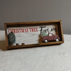Hobby Lobby Christmas Tree Farm Wall Art - Red, Green, Brown